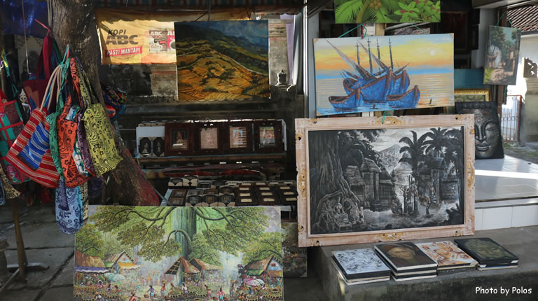 Sukawati Art Market Painting Stall